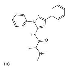 2-(dimethylamino)-N-(2,5-diphenylpyrazol-3-yl)propanamide,hydrochloride Structure