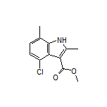 Methyl 4-Chloro-2,7-dimethyl-1H-indole-3-carboxylate Structure