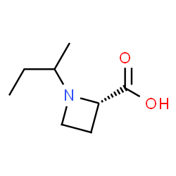 2-Azetidinecarboxylicacid,1-(1-methylpropyl)-,(2S)-(9CI) structure