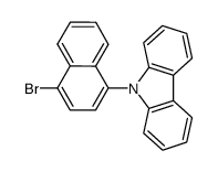 9-(4'-bromonaphthyl)-carbazole结构式