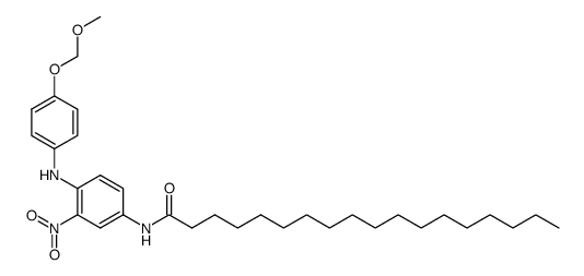 Octadecanoic acid [4-(4-methoxymethoxy-phenylamino)-3-nitro-phenyl]-amide结构式