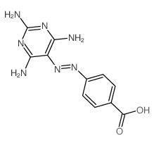 4-[(2,4,6-triaminopyrimidin-5-yl)diazenyl]benzoic acid Structure