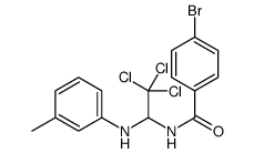 4-Bromo-N-{2,2,2-trichloro-1-[(3-methylphenyl)amino]ethyl}benzami de结构式