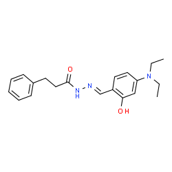 N'-[4-(diethylamino)-2-hydroxybenzylidene]-3-phenylpropanohydrazide Structure