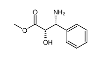 (+)-(2S,3R)-methyl 3-amino-2-hydroxy-3-phenylpropanoate structure