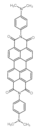 n,n'-di(4-dimethylaminophenyl)-perylene-tetracarbonic acid, diamide结构式