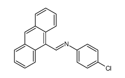 1-anthracen-9-yl-N-(4-chlorophenyl)methanimine结构式