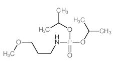 N-dipropan-2-yloxyphosphoryl-3-methoxy-propan-1-amine结构式