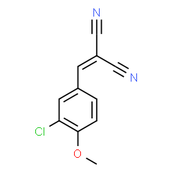 2-[(3-CHLORO-4-METHOXYPHENYL)METHYLENE]MALONONITRILE结构式