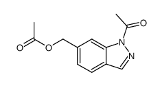 1-acetyl-6-(acetoxymethyl)indazole Structure