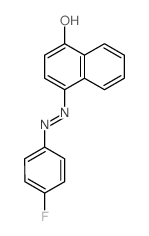 1-Naphthalenol,4-[2-(4-fluorophenyl)diazenyl]-结构式