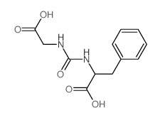 2-(carboxymethylcarbamoylamino)-3-phenyl-propanoic acid结构式