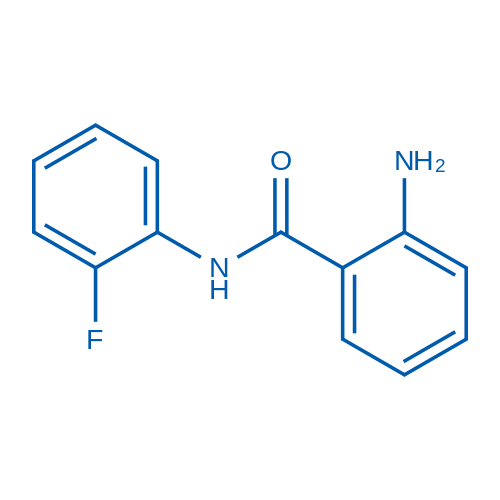 2-氨基-N-(2-氟苯基)苯甲酰胺结构式