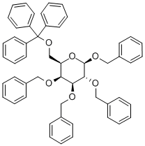 苄基 2,3,4-三-O-苄基-6-O-三苯甲基-BETA-D-吡喃半乳糖苷结构式