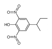 4-(1-methylpropyl)-2,6-dinitro-phenol结构式