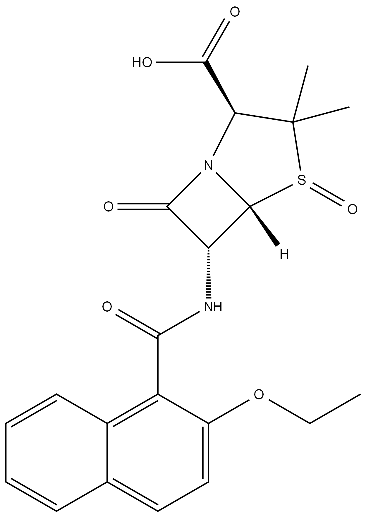 Nafcillin Sulfoxide结构式