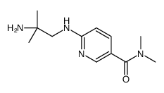 6-[(2-amino-2-methyl-propyl)amino]-N,N-dimethyl-pyridine-3-carbox amide Structure