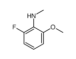 Benzenamine, 2-fluoro-6-methoxy-N-methyl- (9CI)结构式