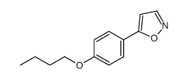 5-(4-butoxyphenyl)-1,2-oxazole结构式