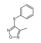 3-methyl-4-phenylsulfanyl-furazan结构式