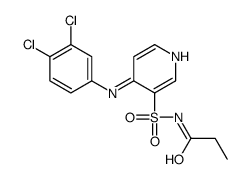 N-[4-(3,4-dichloroanilino)pyridin-3-yl]sulfonylpropanamide Structure