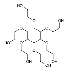 2-[2,3,4,5,6-pentakis(2-hydroxyethoxy)hexoxy]ethanol structure