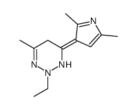 1,2,3-Triazine,4-(2,5-dimethyl-1H-pyrrol-3-yl)-2-ethyl-2,5-dihydro-6-methyl-(9CI) Structure