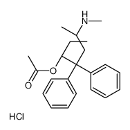 [(3S,6S)-6-(methylamino)-4,4-diphenylheptan-3-yl] acetate,hydrochloride Structure