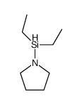 1-(diethylsilyl)pyrrolidine结构式