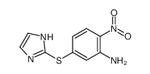 5-(1H-imidazol-2-ylsulfanyl)-2-nitroaniline结构式