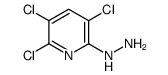 (3,5,6-三氯-2-吡啶)-肼结构式