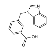 3-(benzimidazol-1-ylmethyl)benzoic acid结构式