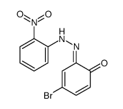 4-bromo-6-[(2-nitrophenyl)hydrazinylidene]cyclohexa-2,4-dien-1-one Structure