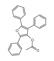 acetic acid-(triphenyl-[3]furyl ester)结构式