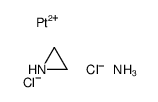 azane,aziridine,platinum(2+),dichloride Structure