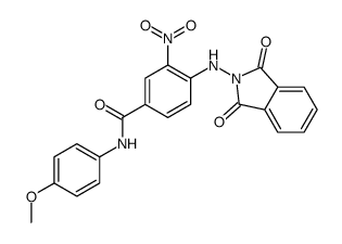 4-[(1,3-dioxoisoindol-2-yl)amino]-N-(4-methoxyphenyl)-3-nitrobenzamide结构式