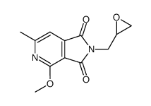 2-(2,3-epoxypropyl)-4-methoxy-6-methyl-1H-pyrolo[3,4-c]pyridine-1,3(2H)-dione结构式