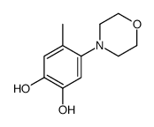 4-methyl-5-morpholin-4-ylbenzene-1,2-diol Structure