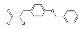 2-chloro-3-(4-benzyloxyphenyl)propionic acid Structure