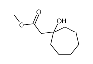 methyl 2-(1-hydroxycycloheptyl)acetate结构式