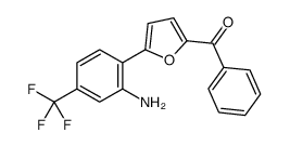 [5-[2-amino-4-(trifluoromethyl)phenyl]furan-2-yl]-phenylmethanone Structure