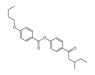 [4-(3-methylpentanoyl)phenyl] 4-butoxybenzoate结构式