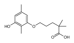 5-(3-hydroxy-2,5-dimethylphenoxy)-2,2-dimethylpentanoic acid Structure