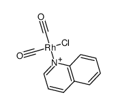 {Rh(CO)2(qin)Cl} Structure