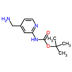 2-(Boc-amino)-4-(aminomethyl)pyridine structure