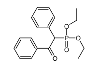 2-diethoxyphosphoryl-1,2-diphenylethanone结构式