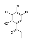 1-(3,5-dibromo-2,4-dihydroxyphenyl)propan-1-one结构式