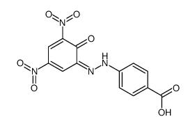 4-[2-(3,5-dinitro-6-oxocyclohexa-2,4-dien-1-ylidene)hydrazinyl]benzoic acid结构式