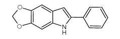 5,6-亚甲二氧基-2-苯基吲哚结构式