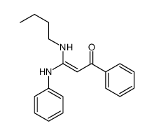 3-anilino-3-(butylamino)-1-phenylprop-2-en-1-one Structure